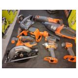 Ridgid 18v 7 Tool Combo Kit, Missing Batteries