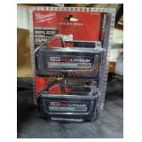 2 Milwaukee M18 6 ah batteries
