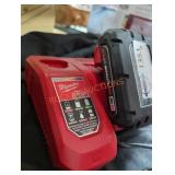 Milwaukee M18 2 ah battery and charger