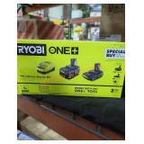 Ryobi 18v lithium starter kit 4 ah and 2 ah