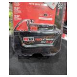 Milwaukee M18 5 ah battery