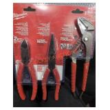 Milwaukee 48226331 3-Piece Comfort Grip Pliers Set