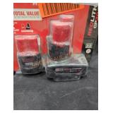 Milwaukee M12 3 ah and 5 ah batteries