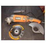 Ridgid Corded 7" Twist Handle Angle Grinder
