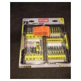 Ryobi Drill and Impact Bit Set