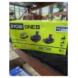 Ryobi 18v lithium starter kit 4 ah and 2 ah