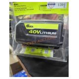 Ryobi 40v 6 ah battery