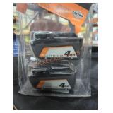 2 Ridgid 18v 4 ah batteries