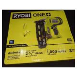 Ryobi 18v 16ga Straight Finish Nailer, Tool Only