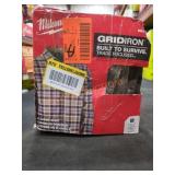 Milwaukee Medium Grey Plaid Flannel Shirt