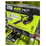 Ryobi 40v cordless jet fan blower/vacuum kit