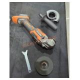 Ridgid 18v brushless angle grinder