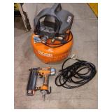 Ridgid 6 Gal Air Compressor & 2-1/8" Brad Nailer