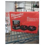 Milwaukee M18 6 ah and 2 5 ah batteries