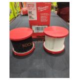 Milwaukee 2PC HEPA + Foam Wet Filter Kit