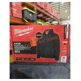 Milwaukee M12 axis heated hooded jacket 3x black