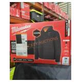 Milwaukee M12 3x black heated axis hooded jacket