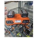Ridgid 18v 2 ah and 4 ah battery and charger