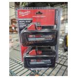 2 Milwaukee M18 6 ah batteries