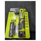 Ryobi USB led pivoting laser flashlight kit