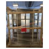 Exterior Door with Sidelights. Skid