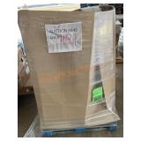 Chairs, whiteboard, wreath box, moving boxes