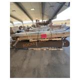 Carpet, aluminum drip edge, rebar