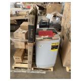 RV clothes washer, shelving, dehumidifier,