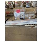 Portable solar panel, scaffold, mini fridge, area