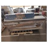 Husky 72" Work Table, Glass Shower Doors,