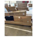 Microwave, King platform bed, mirrors, mop