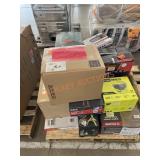 Auto battery charger, seed broadcaster, heaters