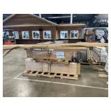 Unfinished Pantry, Vanity top, aluminum poles,