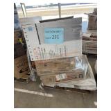 Sky bed, fridge, flooring, microwave hood combo