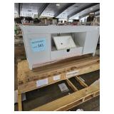 Sliding Frameless Shower Door & Bathroom Vanity