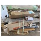 Area Rugs, shelving, mattress topper