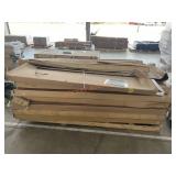 Barn wood trim, bypass closet door