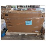 Walnut Carved 4-Door Accent Cabinet