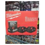 Milwaukee M18 6 ah and 5 ah battery packs
