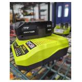 Ryobi 18v 4 ah battery and charger