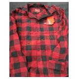 Milwaukee Flannel Shirt, Red/Black M
