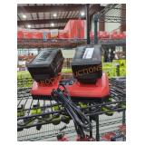 Milwaukee M18 dual charger and 2 8 ah batteries