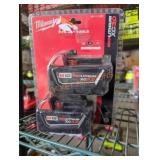 2 Milwaukee M18 3 ah batteries