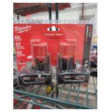 2 Milwaukee M12 3 ah batteries