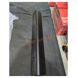 Black metal bracket approximately 27-1/2" L