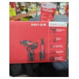 Milwaukee M12 1/4" screwdriver, 3/8" ratchet kit