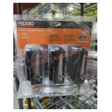 3 Ridgid 18v 2 ah batteries