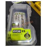 Ryobi 22 PC titanium drill bit set