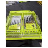 Ryobi 25 PC hex shank black oxide drill bit set