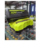 Ryobi 40v 4 ah battery and charger